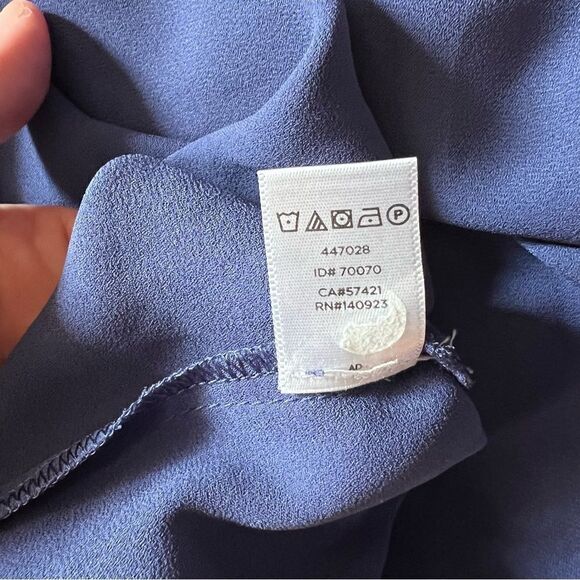 Loft purple cold shoulder blouse - Picture 10 of 11